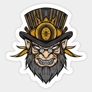 Old Mafia Illustration Sticker